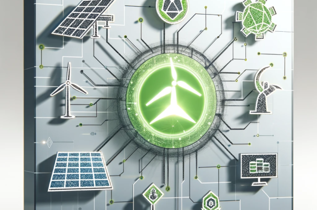 DALL·E 2024-06-01 12.35.56 - A conceptual square image representing advanced performance management in renewable energy. The image features interconnected symbols_ a solar panel,