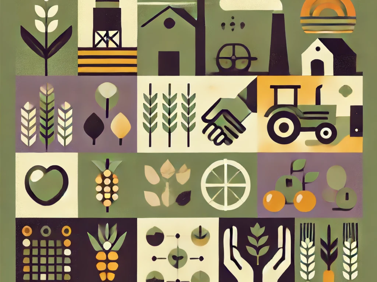 DALL·E 2024-06-18 18.23.43 - Create a 1990s minimal style illustration inspired by the concept of Community-Supported Agriculture (CSA) programs in urban India. Use a color palett