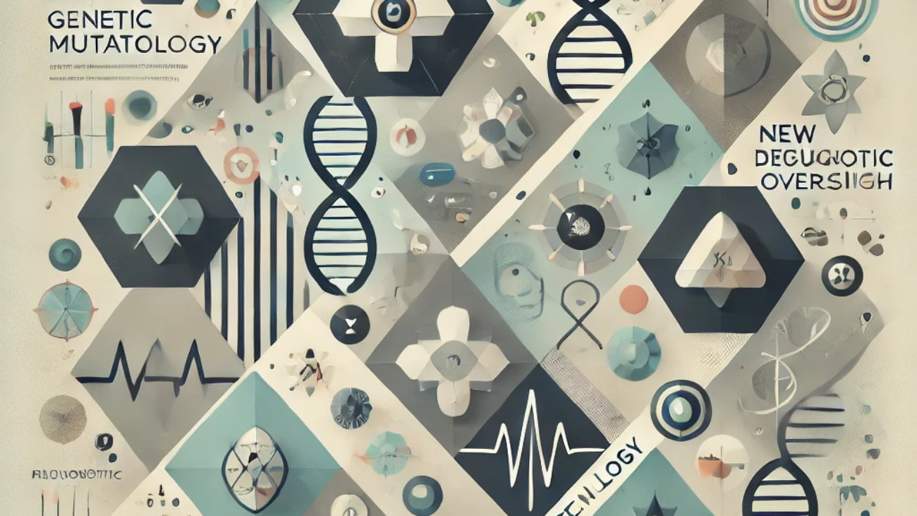 DALL·E 2024-06-20 15.36.55 - An abstract illustration with angular shapes and muted colors depicting the intersection of biotechnology and nanotechnology in healthcare. The design