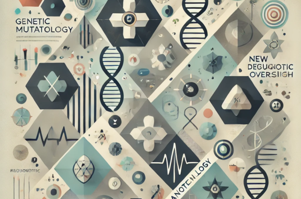 DALL·E 2024-06-20 15.36.55 - An abstract illustration with angular shapes and muted colors depicting the intersection of biotechnology and nanotechnology in healthcare. The design