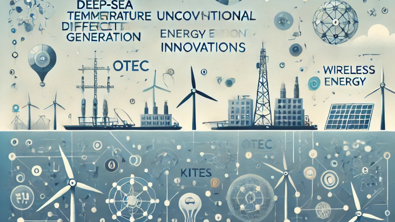 DALL·E 2024-06-21 09.56.35 - A subtle and modern illustration depicting unconventional renewable energy innovations. Include elements such as deep-sea temperature difference gener