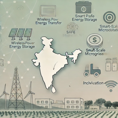 DALL·E 2024-06-21 11.45.17 - A subtle and modern illustration depicting the technological evolution in renewable energy for India. Include elements such as wireless power transfer