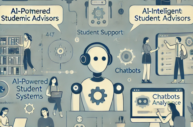 DALL·E 2024-06-26 12.54.47 - A subtle illustration depicting various automated student support systems in online education. The image includes elements like AI-powered academic ad