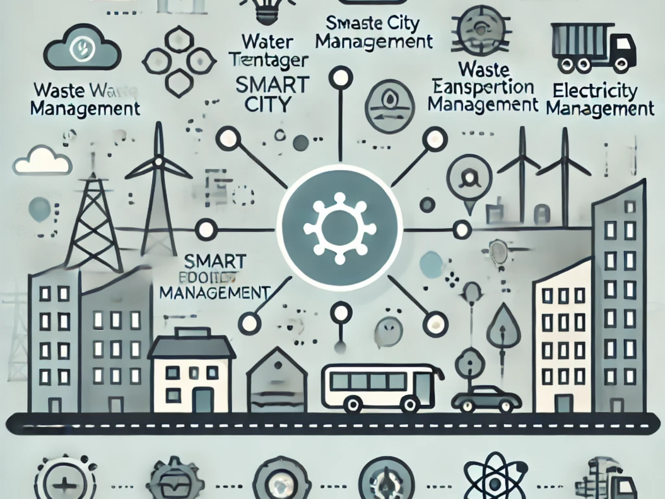 DALL·E 2024-06-26 17.53.33 - A minimal and modern style image representing smart city project management. The image should feature simple, clean lines and muted colors. On one sid