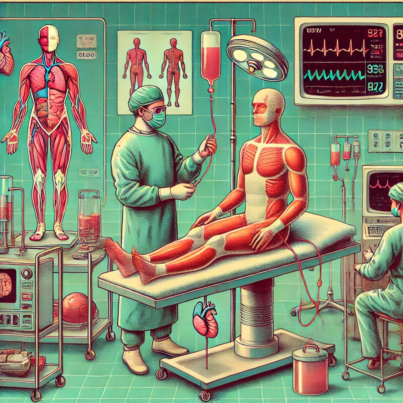 DALL·E 2024-06-27 17.36.09 - A 1980s-themed illustration of a medical facility where bioprinted body parts are being prepared for transplantation. The scene shows doctors and tech